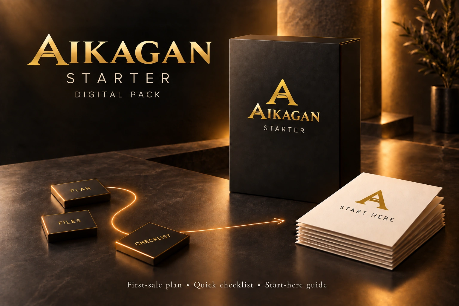 AIKAGAN Starter — Essential AI Operating Pack — digital workflow and operating-guide pack