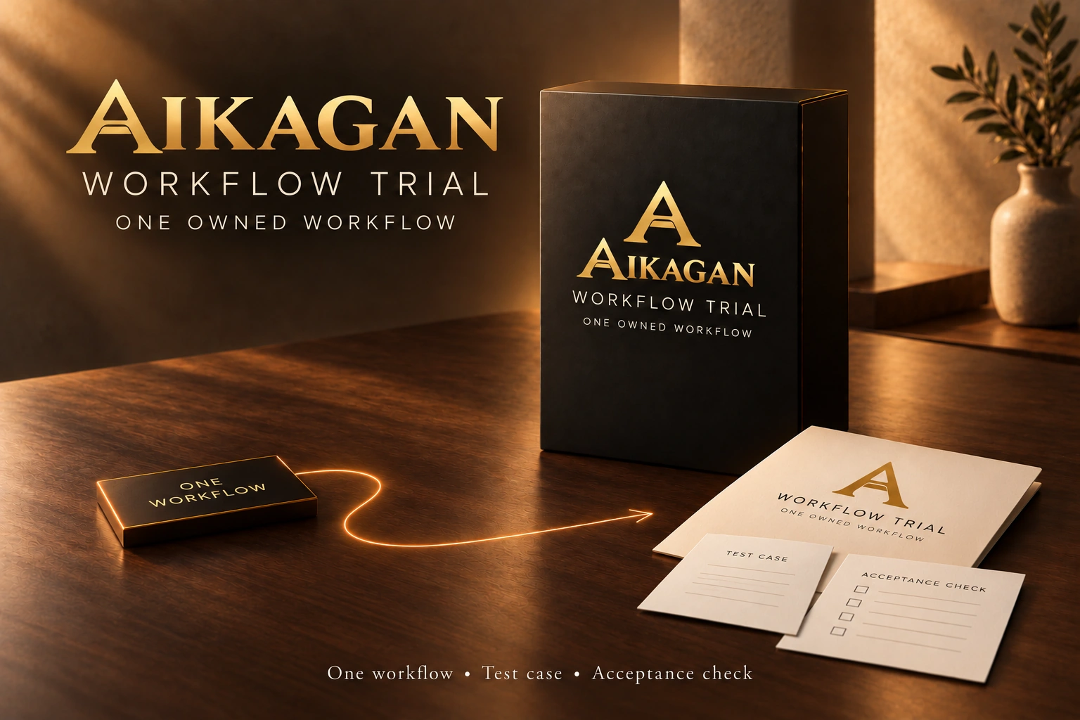 AIKAGAN Workflow Trial — One Owned Workflow — digital workflow and operating-guide pack